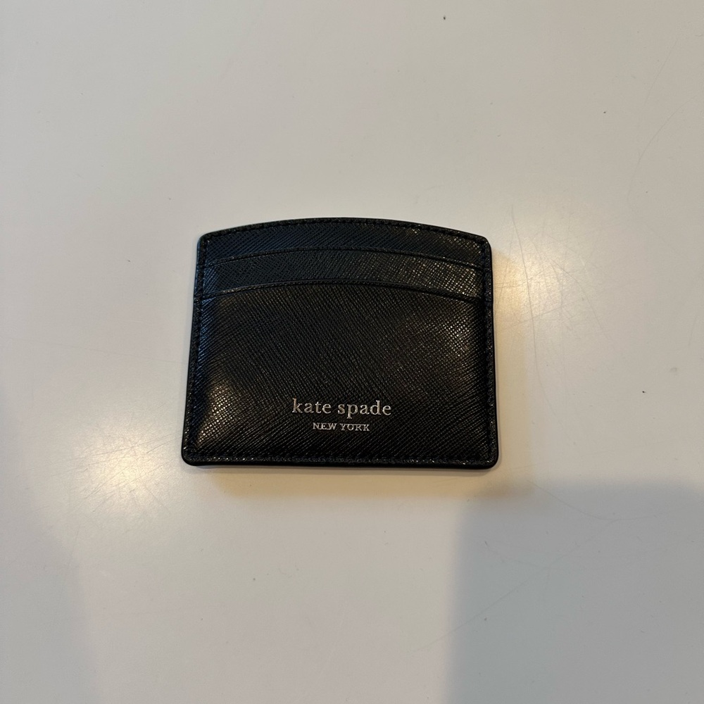Kate Spade Black Leather Card Holder